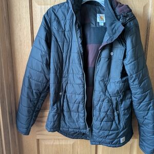 Carhartt Black Quilted Amoret Women's Jacket Puffer Quilted Small 4-6